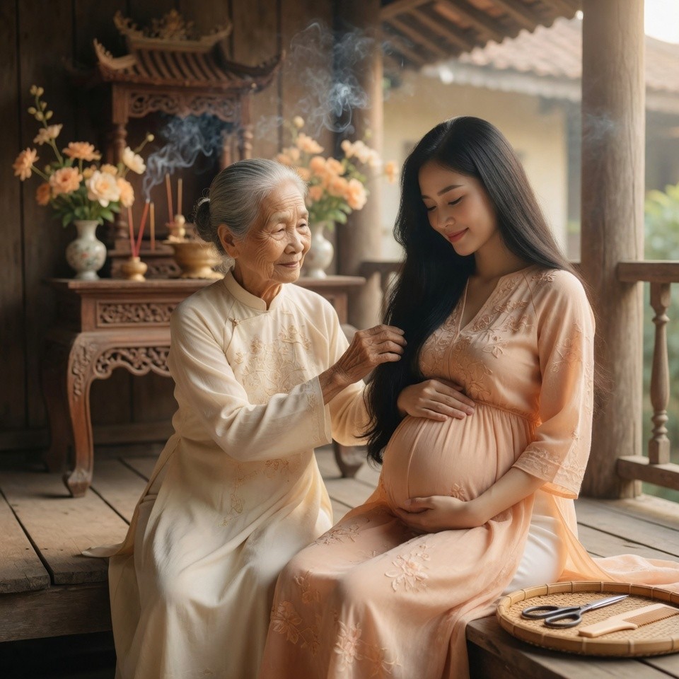 Vì sao dân gian kiêng cắt tóc khi mang thai? Nguồn gốc quan niệm