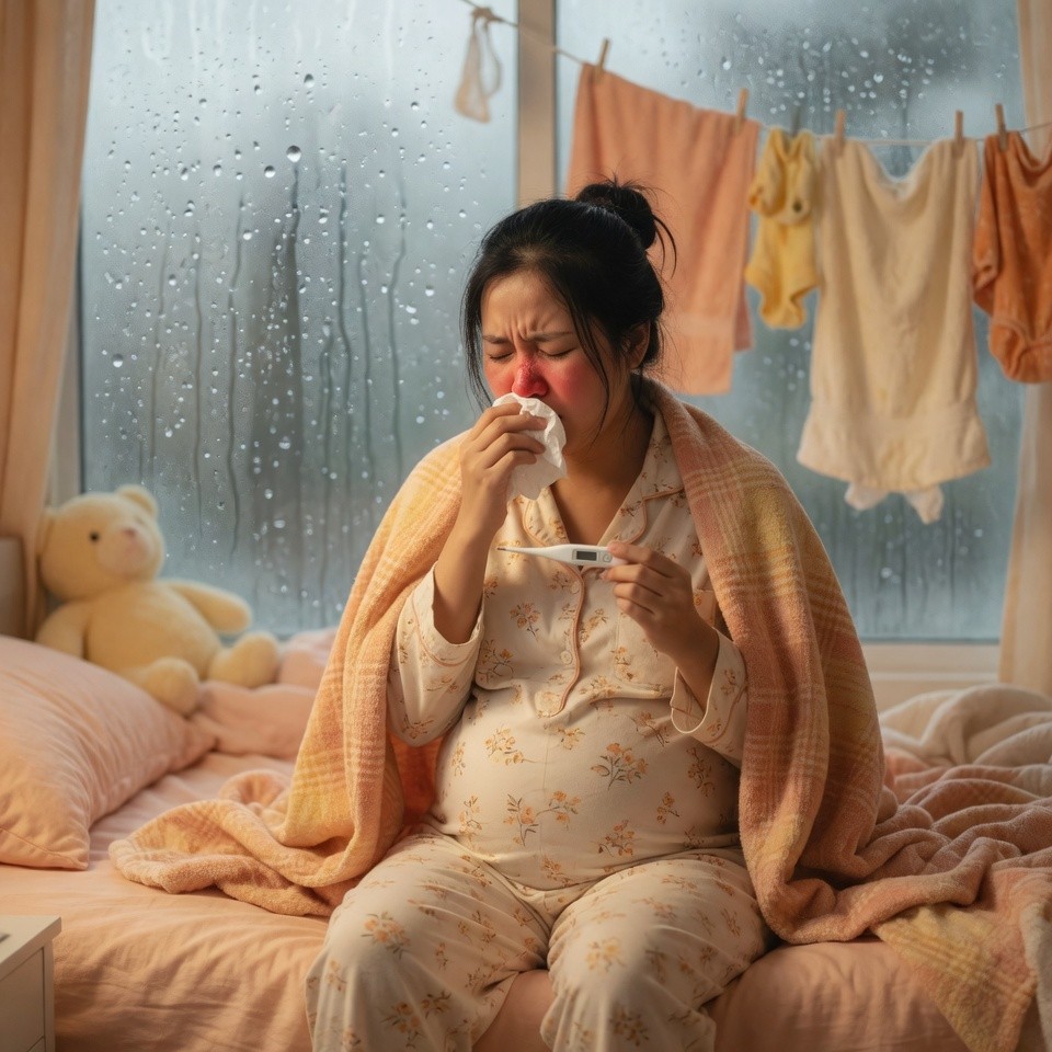 Các bệnh thường gặp ở bà bầu khi thời tiết nồm ẩm và dấu hiệu nhận biết