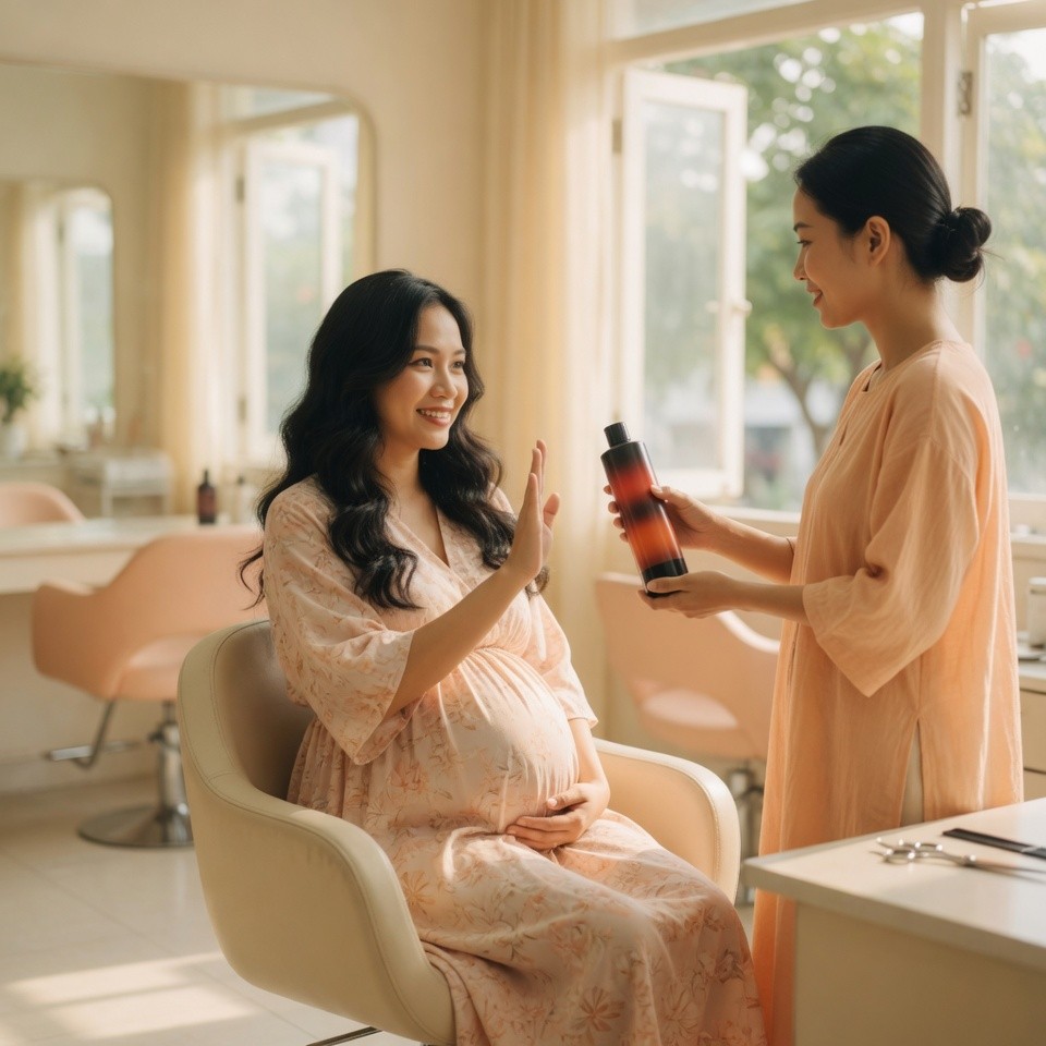 5 lưu ý quan trọng giúp mẹ bầu cắt tóc an toàn